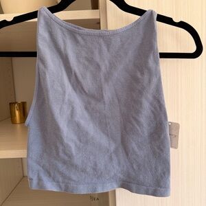 Free People Intimately Sparkly Blueberry Crop Top